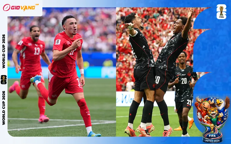 Nhận định soi kèo bóng đá Thụy Sĩ vs Canada 02h00 ngày 25/6/2026