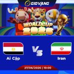 Soi kèo Ai Cập vs Iran 10h00 ngày 27/6/2026 – World Cup 2026