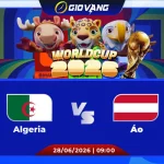 Soi kèo Algeria vs Áo 09h00 ngày 28/6/2026 – World Cup 2026