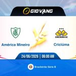 Soi kèo America MG vs Criciuma 06h00 ngày 24/6/2026 – Hạng 2 Brazil