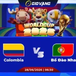 Soi kèo Colombia vs Bồ Đào Nha 06h30 ngày 28/6/2026 – World Cup 2026