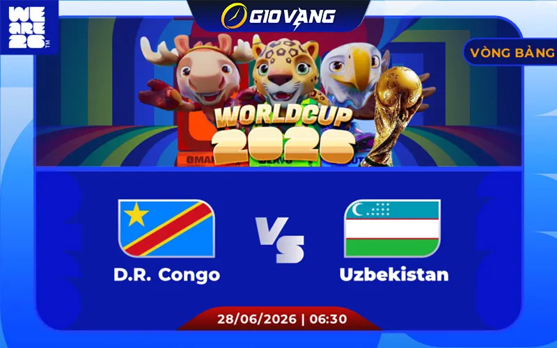 Soi kèo DR Congo vs Uzbekistan 06h30 ngày 28/6/2026 – World Cup 2026