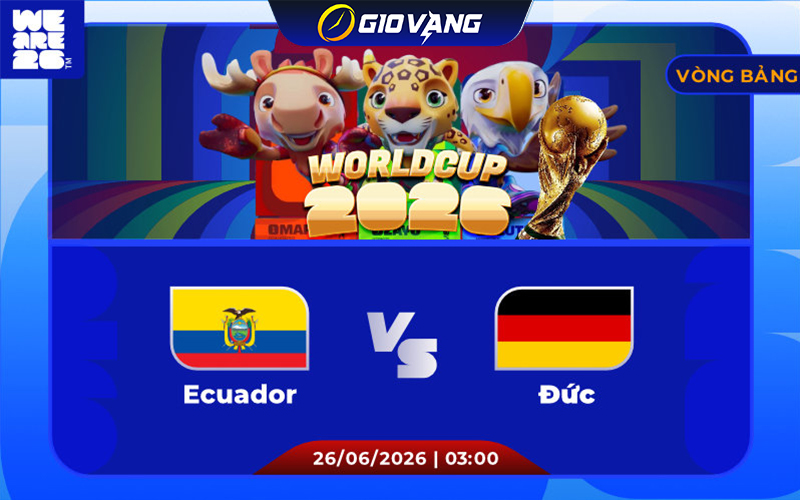 Soi kèo Ecuador vs Đức 03h00 ngày 26/6/2026 – World Cup 2026