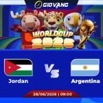 Soi kèo Jordan vs Argentina 09h00 ngày 28/6/2026 – World Cup 2026