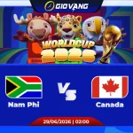Soi kèo Nam Phi vs Canada 02h00 ngày 29/6/2026 – World Cup 2026