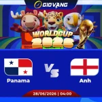 Soi kèo Panama vs Anh 04h00 ngày 28/6/2026 – World Cup 2026