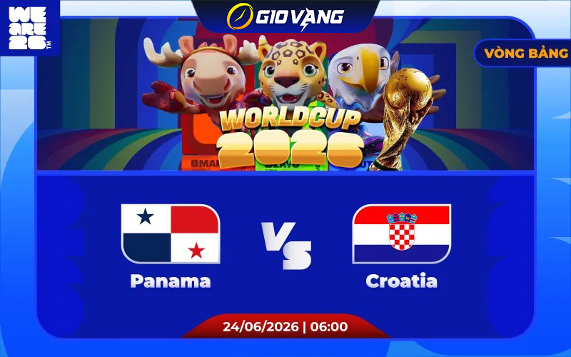 Soi kèo Panama vs Croatia 06h00 ngày 24/6/2026 – World Cup 2026