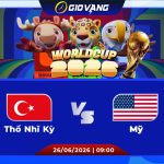 Soi kèo Thổ Nhĩ Kỳ vs Mỹ 09h00 ngày 26/6/2026 – World Cup 2026