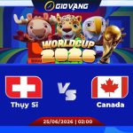 Soi kèo Thụy Sĩ vs Canada 02h00 ngày 25/6/2026 – World Cup 2026