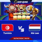 Soi kèo Tunisia vs Hà Lan 06h00 ngày 26/6/2026 – World Cup 2026