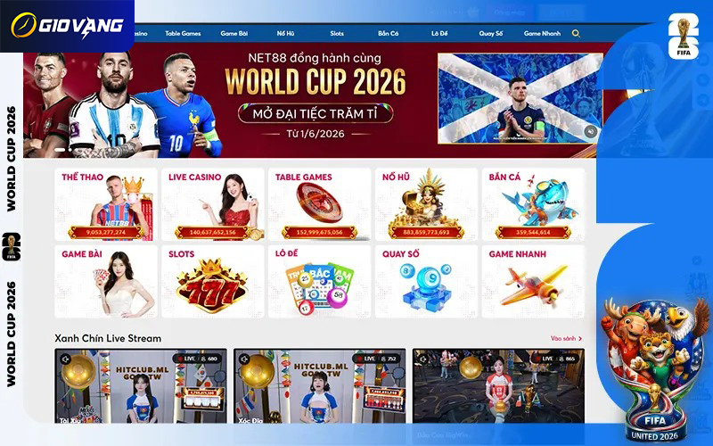 NET88 lọt top trang cá độ bóng đá uy tín hiện nay